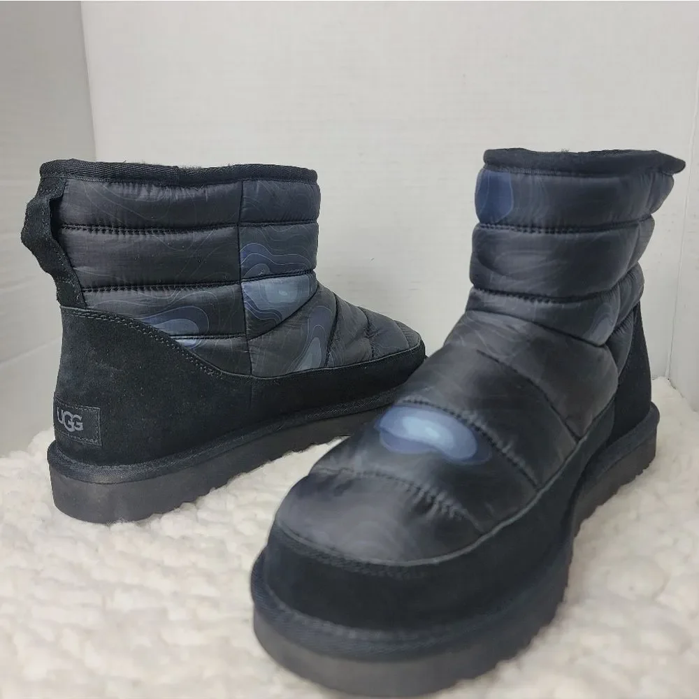 UGG Classic Mini LTA Cali Topo Desert Night Mens 11 Quilted Winter Boots 1134852